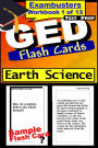 GED Test Prep Earth Science Review--Exambusters Flash Cards--Workbook 1 of 13: GED Exam Study Guide