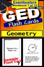GED Test Prep Geometry Review--Exambusters Flash Cards--Workbook 7 of 13: GED Exam Study Guide
