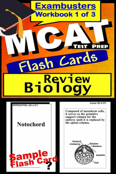MCAT Test Prep Biology Review--Exambusters Flash Cards--Workbook 1 of 3: MCAT Exam Study Guide