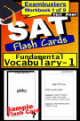 SAT Test Prep Essential Vocabulary 1 Review--Exambusters Flash Cards--Workbook 1 of 9: SAT Exam Study Guide