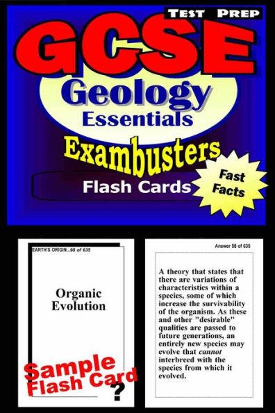GCSE Geology Test Prep Review--Exambusters Flash Cards: GCSE Exam Study Guide