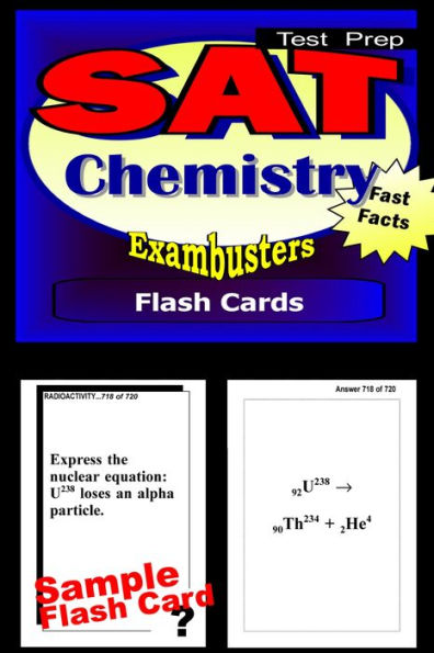 SAT Chemistry Test Prep Review--Exambusters Flash Cards: SAT II Exam Study Guide