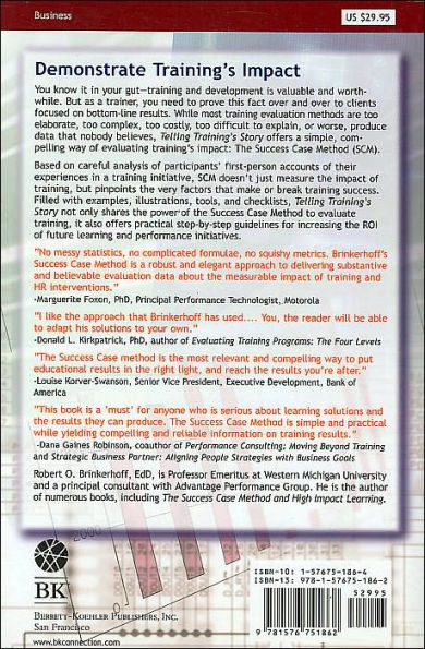 Telling Training's Story: Evaluation Made Simple, Credible, and Effective / Edition 1
