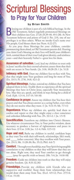 Scriptural Blessings to Pray for Your Children 50-pack by Brian Smith ...