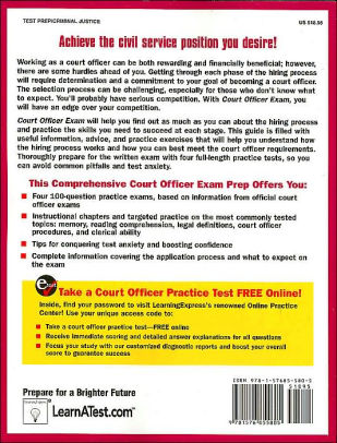 Court Officer Exam The Complete Preparation Guide By