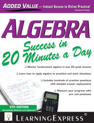 Title: Algebra Success in 20 Minutes a Day, Author: LearningExpress