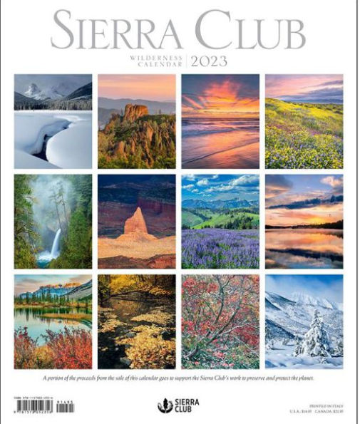 Barnes and Noble 2023 Sierra Club Wilderness Calendar The Summit