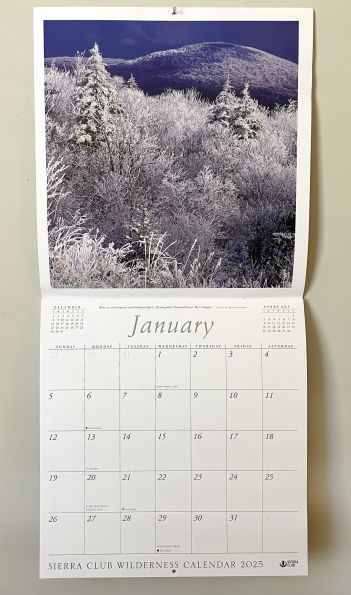 2025 Sierra Club Wilderness Calendar