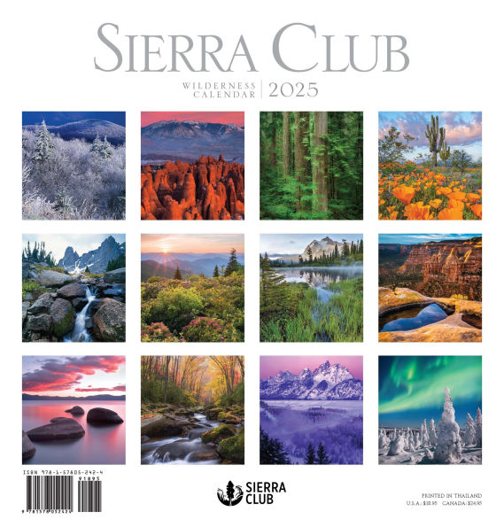 2025 Sierra Club Wilderness Calendar