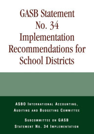 Title: GASB Statement No. 34 Implementation Recommendations for School Districts, Author: Committee