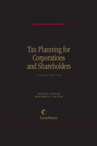 Title: Tax Planning for Corporations and Shareholders, Author: Zolman Cavitch