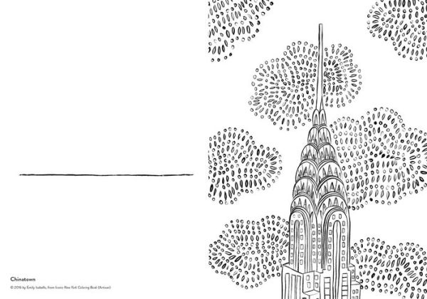 Iconic New York Coloring Book: 24 Sights to Fill In and Frame