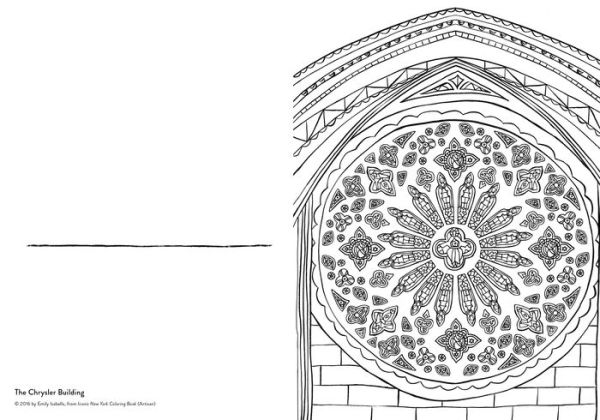 Iconic New York Coloring Book: 24 Sights to Fill In and Frame