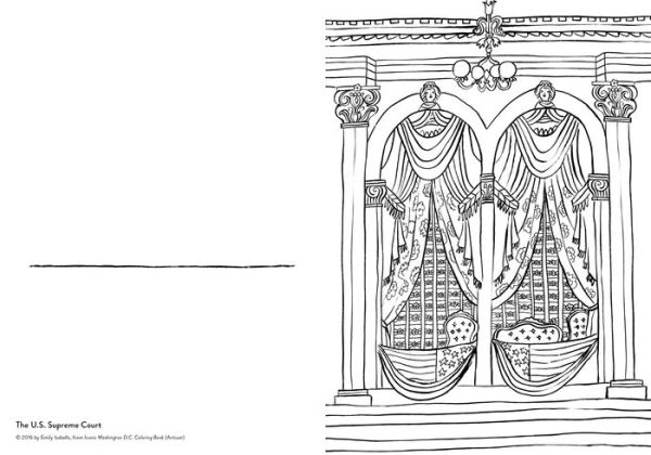 Iconic Washington D.C. Coloring Book: 24 Sights to Send and Frame