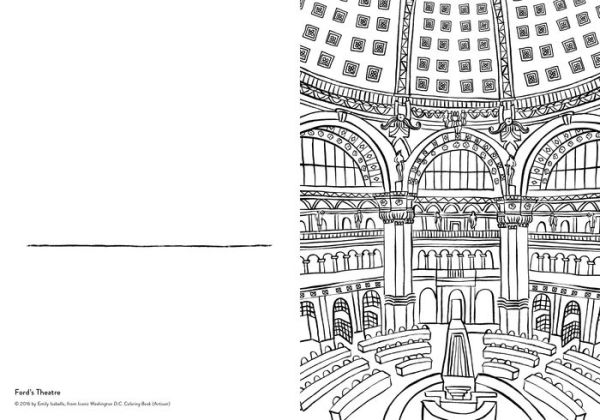 Iconic Washington D.C. Coloring Book: 24 Sights to Send and Frame