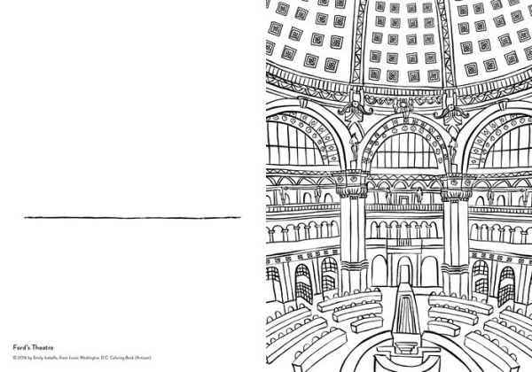 Iconic Washington D.C. Coloring Book: 24 Sights to Send and Frame