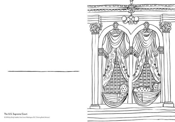 Iconic Washington D.C. Coloring Book: 24 Sights to Send and Frame