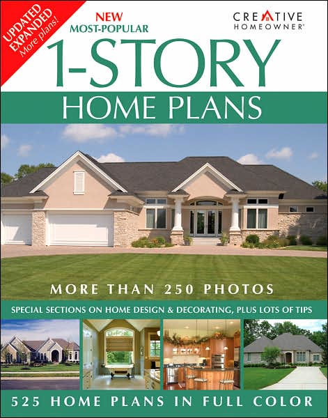 New Most-Popular 1-Story Home Plans by Creative Homeowner Editors ...