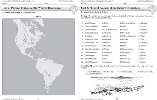 Discovering the World of Geography, Grades 6 - 7: Includes Selected National Geography Standards