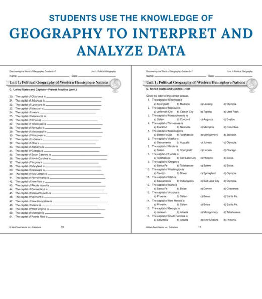 Discovering the World of Geography, Grades 6 - 7: Includes Selected National Geography Standards