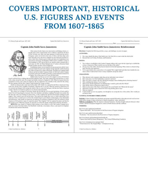 U.S. History, Grades 6 - 8: People and Events: 1607-1865