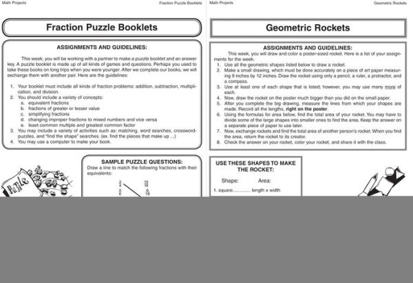 Math Projects, Grades 5 - 12