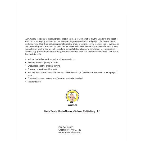 Math Projects, Grades 5 - 12