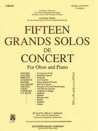 Title: 15 Grands Solos de Concert: Oboe Solo/Piano Set, Author: Albert Andraud