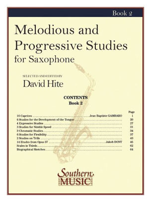 Melodious And Progressive Studies Book 2 For Saxophone By David Hite Paperback Barnes Noble