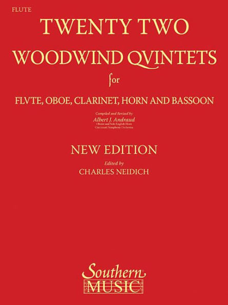 22 Woodwind Quintets - New Edition: Flute Part