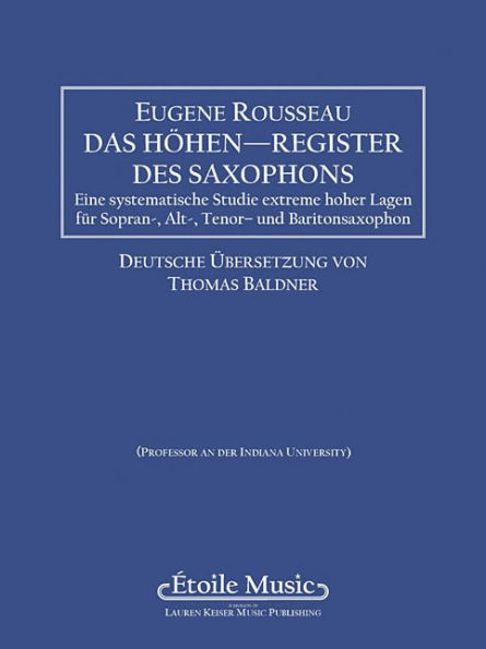 Saxophone High Tones - German Edition