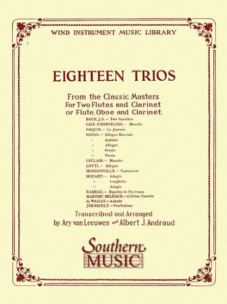 18 Trios (Complete) from Classic Master: Woodwind Trio