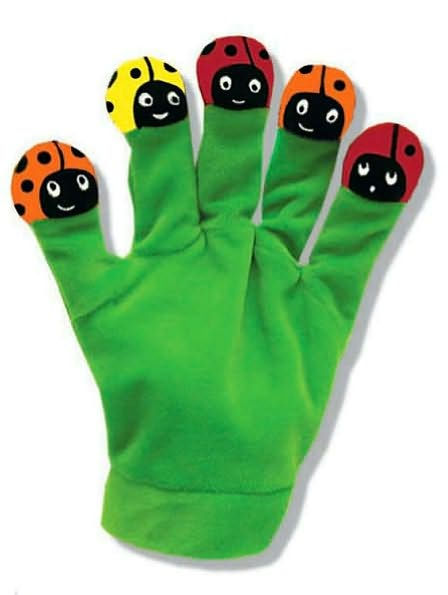 Five Little Ladybugs with Hand Puppet