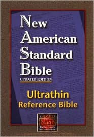 Title: Reference Bible, Ultrathin Edition: New American Standard Bible Update (NASB), burgundy genuine leather, Author: Lockman Foundation