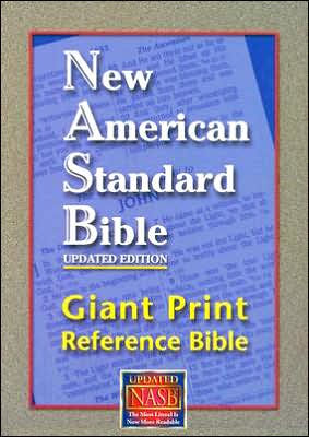 NASB Giant Print Reference Bible: New American Standard Bible Update, black leathertex, thumb-indexed