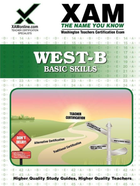 WEST-B Basic Skills Teacher Certification Test Prep Study Guide