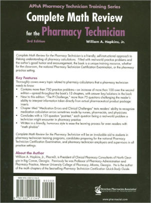Complete Math Review for the Pharmacy Technician / Edition 3 by William ...