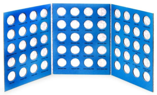 HE Harris 50 State Quarters Folder 1999-2008 Official U.S Mint