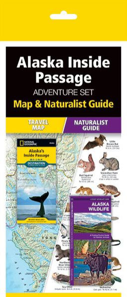 Alaska Inside Passage Adventure Set: Travel Map & Wildlife Guide