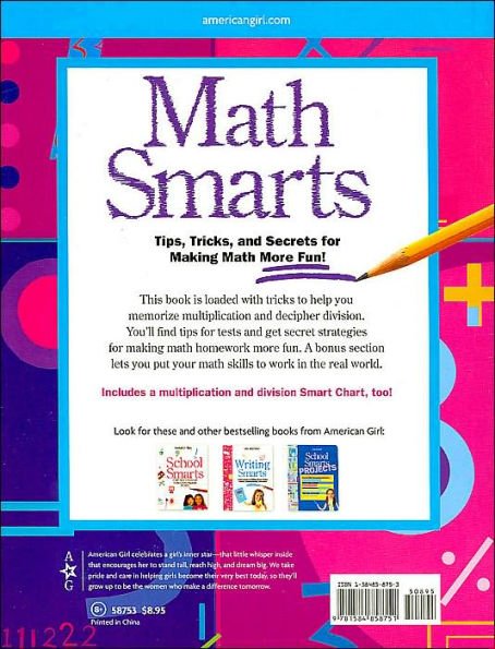 Math Smarts: Tips, Tricks, and Secrets for Making Math More Fun! (American Girl Library Series)