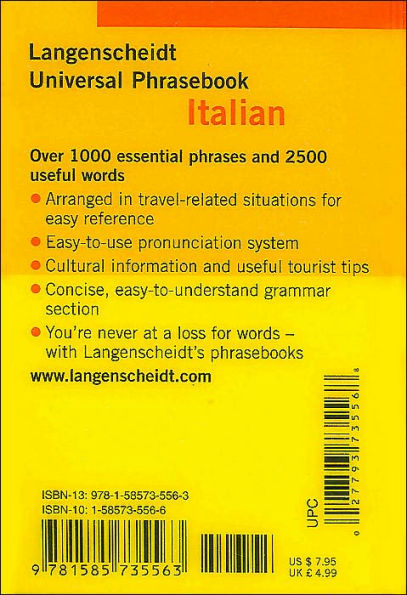 Langenscheidt's Universal Phrasebook Italian