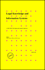Title: Legal Knowledge and Information Systems: JURIX 2005: The Eighteenth Annual Conference: Volume 134 Frontiers in Artificial Intelligence and Applications, Author: P. Spyns