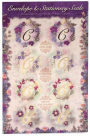 Initial C Floral Foil Envelope Seals Set of 8