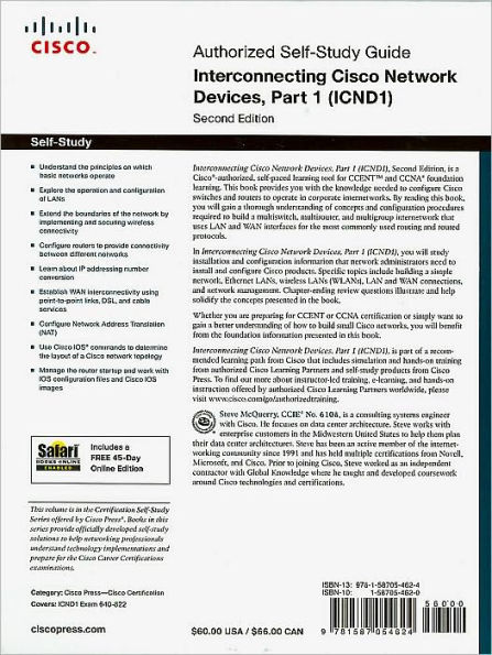 Interconnecting Cisco Network Devices, Part 1 (ICND1): Foundation Learning for CCENT/CCNA ICND1 Exam 640-822 / Edition 2