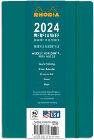 Moleskine 2024 Weekly Planner, 12M, Large, Myrtle Green, Soft Cover (5 x  8.25)