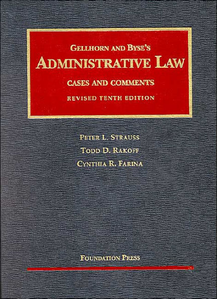 Administrative Law:Cases and Comments / Edition 10