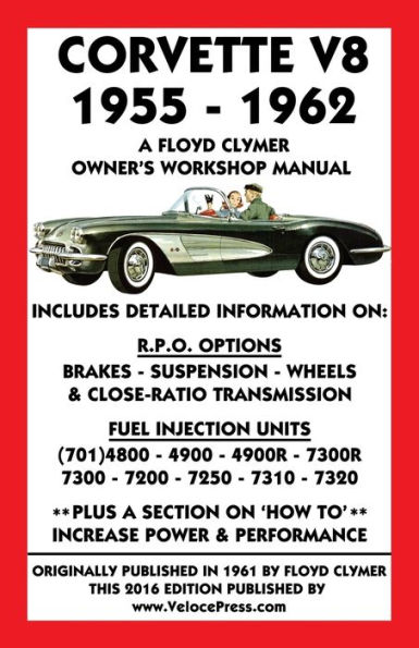 CORVETTE V8 1955-1962 OWNER'S WORKSHOP MANUAL