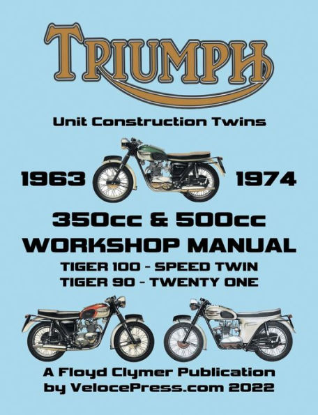 TRIUMPH 350cc & 500cc UNIT CONSTRUCTION TWINS 1963-1974 WORKSHOP MANUAL