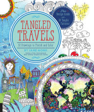 Title: Tangled Travels: 52 Drawings to Finish and Color, Author: Jane Monk