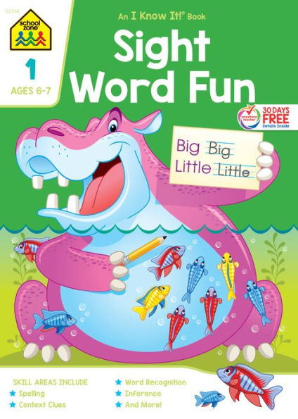 School Zone Sight Word Fun Grade 1 Workbook